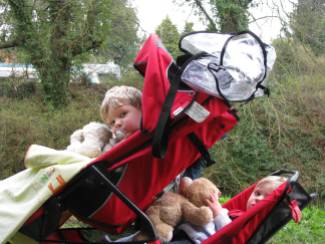 Two lads - Tandem 'Zimmer' trip... great fun... beware of dropping a teddy...