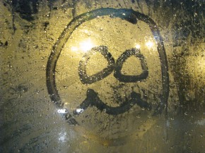Train Window Smiley's... oh what fun I have on the way home! ;-)