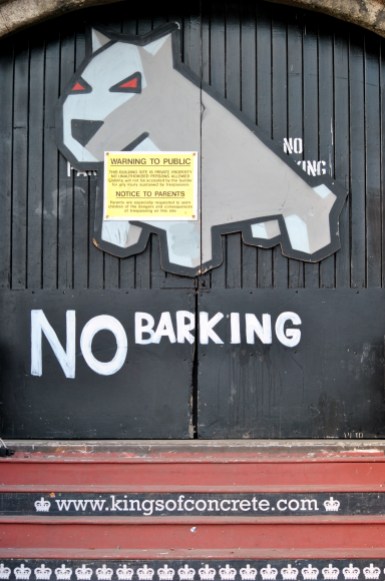 No Barking...