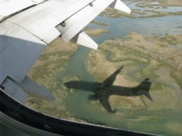 More shadows... final approach at Faro Airport...