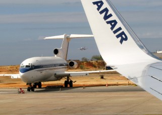 Planes at Faro Airport, Algarve, Portugal