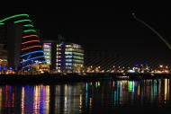 The Dublin Convetion Center and the Samuel Beckett Bridge in the evening...