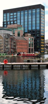 Verticals and horizontals... Google Docks building and others on Grand Canal Dock