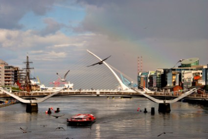 Dublin's Liffey in the summer... busy or what?