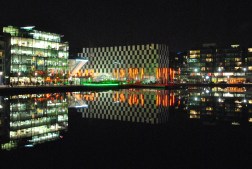 November Grand Canal Dock glows...