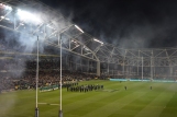 The signing of the Anthems... the Boks were still in the game at this stage! 08 Nov 2014, Aviva Stadium
