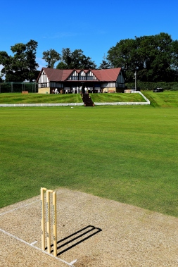 Idyllic... a real summer's day in Ireland... at the Oak Hill Cricket Ground in Co Wicklow...