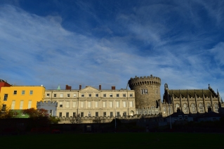 Views of Dublin Castle... the backdrop works, don't you think?