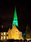 Happy St Patrick's Day 2016 - The church at Maynooth College bathed in green!
