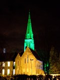 Happy St Patrick's Day 2016 - The church at Maynooth College bathed in green!