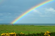 At the end of the rainbow... no, it's not a leprechaun but it is Irish! I think...