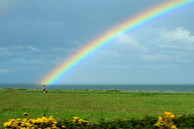 At the end of the rainbow... no, it's not a leprechaun but it is Irish! I think... 