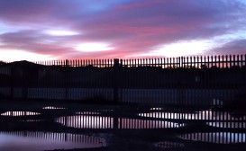 Sunset fence...