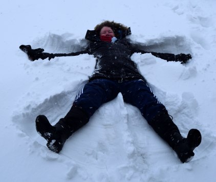 My perfect snow angel... 02 March 2018, Arklow, Co Wicklow... happy spring!!!!