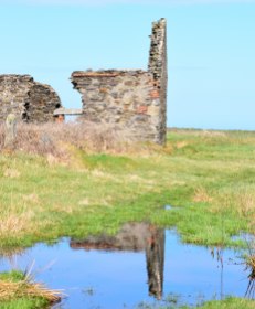 Past reflections - the ruins at Kilmichael Point, Co Wexford, Ireland