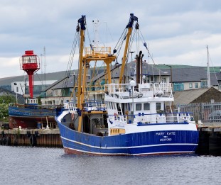 Blue hull - fishing vessel moored in Arklow - another Mary Kate!